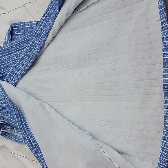 Blue Striped Women's Robe - Picture 7 of 9